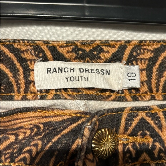 Ranch Dress’n Girls Jeans - Size 16 - Brown tooled - Picture 3 of 9